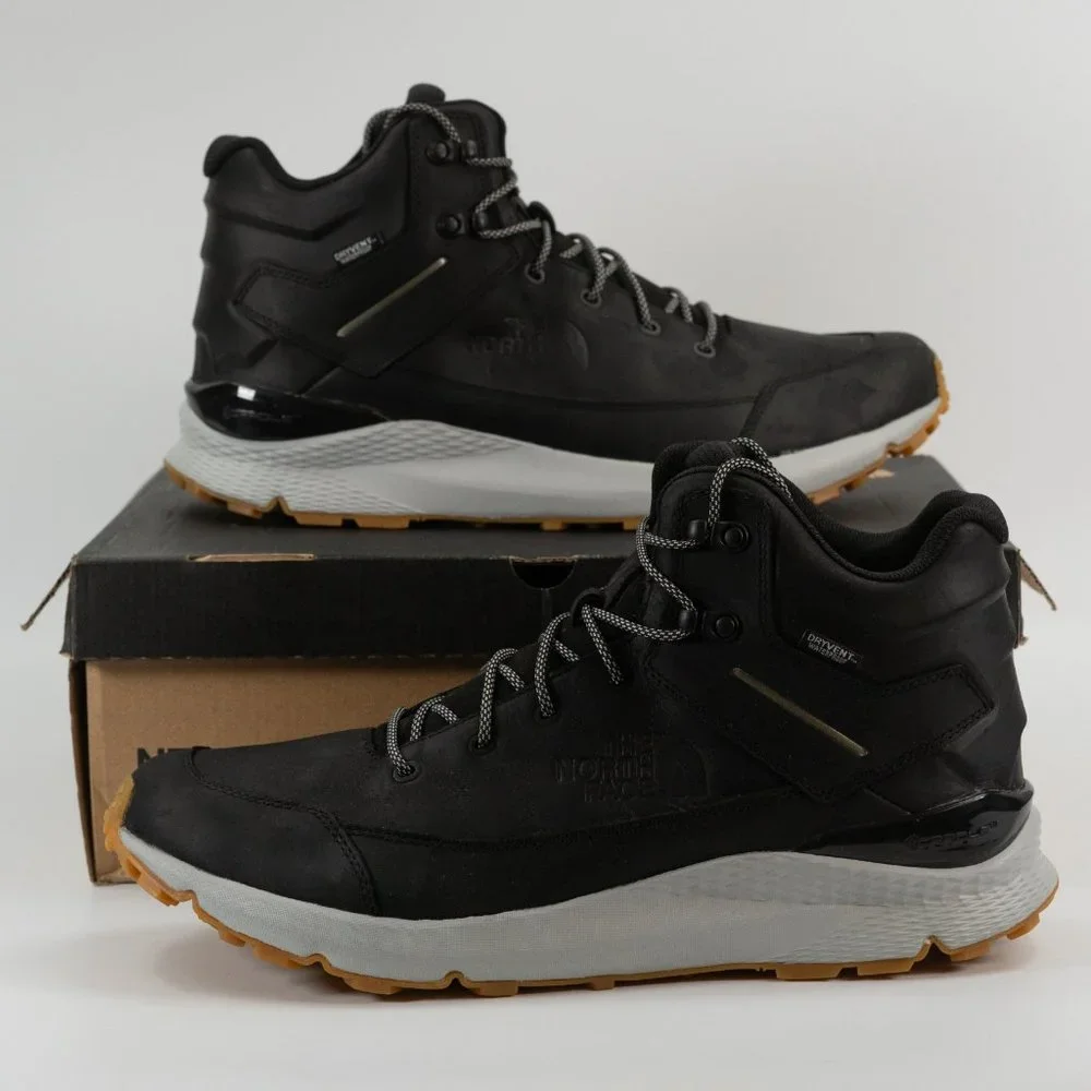 The North Face Men's Vals Mid Leather Waterproof Hiking Boots size 14